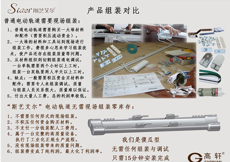 組裝對比